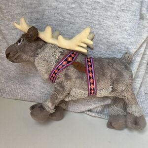 Disney Store Frozen Movie Sven Reindeer Plush 16" Stuffed Animal Kristoff Friend